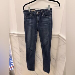 AG Adriano Goldschmied Women's Skinny Jeans - Dark Blue Wash